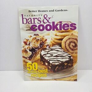 Better Homes and Gardens Cookbook Favorite Bars & Cookies 50 Recipes Booklet
